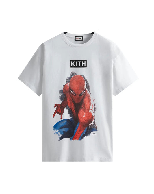 Kith x Marvel Spider-Man ‘Action’ Vintage Tee White