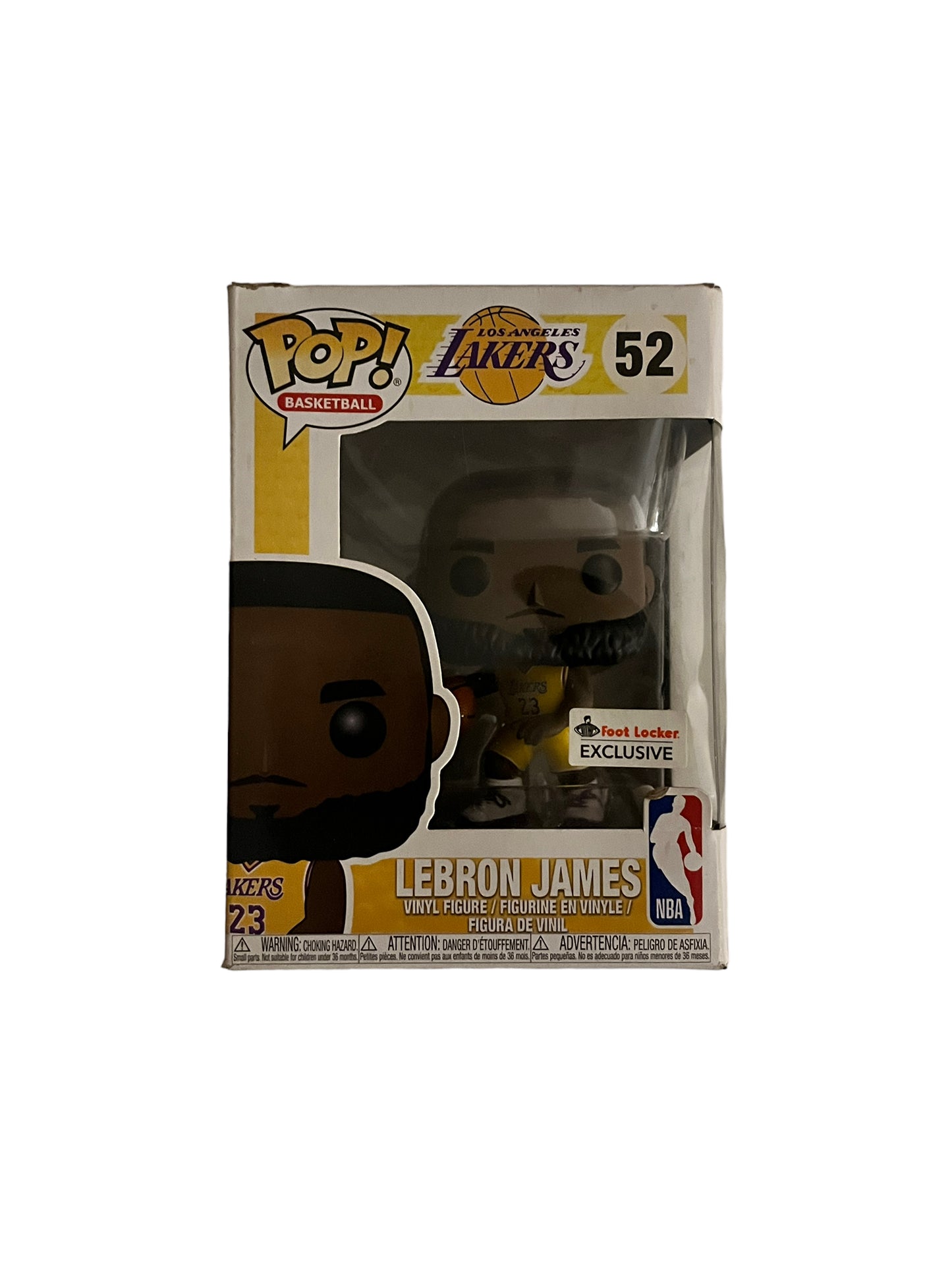 Funko Pop Lakers ‘LeBron James Yellow Jersey’ (Footlocker Exclusive) #52