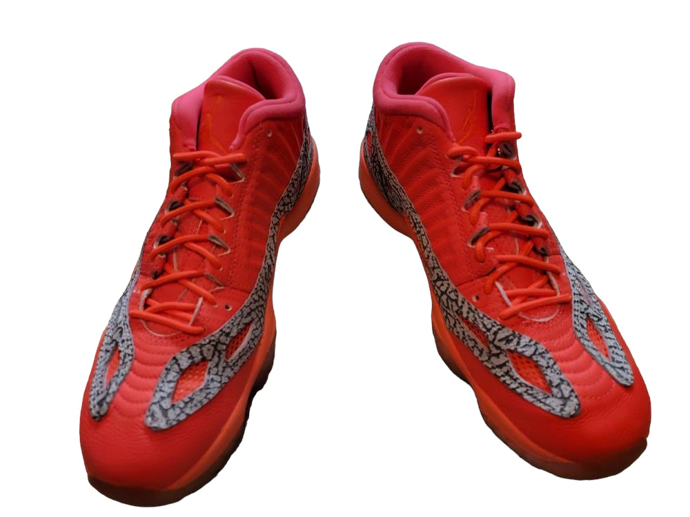 Jordan 11 Retro Low IE ‘Flash Crimson’ 919712-600 (worn once - no box)