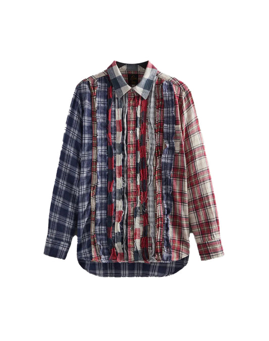 Kith x Needles Rebuild Ribbon Cuts Flannel Shirt ‘Multicolor’